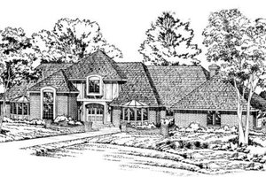 Southern Exterior - Front Elevation Plan #312-112