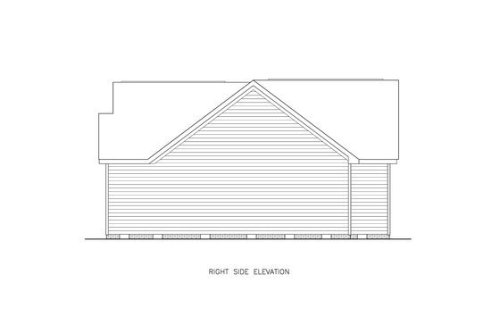 Exterior - Other Elevation for Traditional House Plan #54-617 - 3 bed, 2 bath