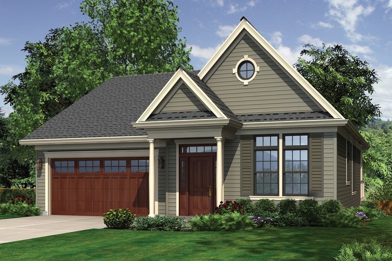 Home Plan - Front view - 2000 square foot Traditional home