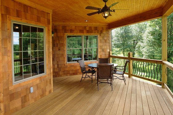 Exterior - Covered Porch for Ranch House Plan #54-463 - 3 bed, 2.5 bath