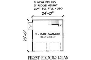 Floor Plan - Main Floor for Traditional House Plan #75-195, 0 bath