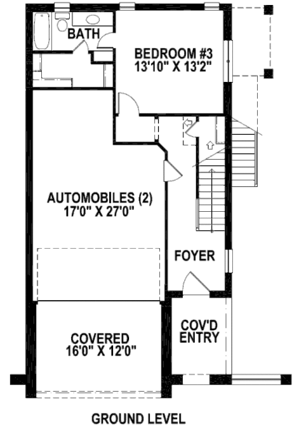 European Floor Plan - Main Floor Plan #141-221