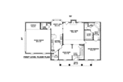 Colonial Style House Plan - 4 Beds 3.5 Baths 2537 Sq/Ft Plan #81-1450 