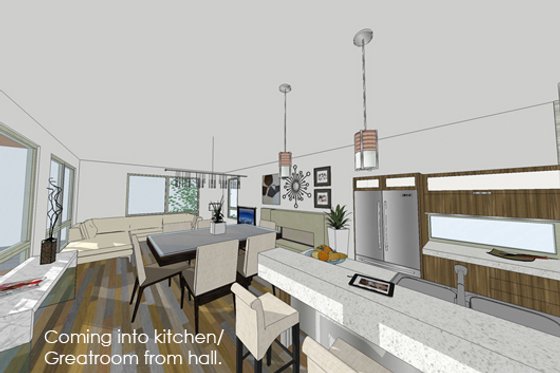 Photo 3 for Modern House Plan #484-1 - 3 bed, 3.5 bath