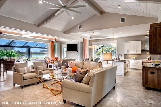 Interior - Family Room for Contemporary House Plan #930-476 - 3 bed, 4.5 bath