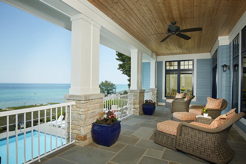 Architectural House Design - Exterior - Covered Porch for Ranch House Plan #928-293 - 4 bed, 5 bath