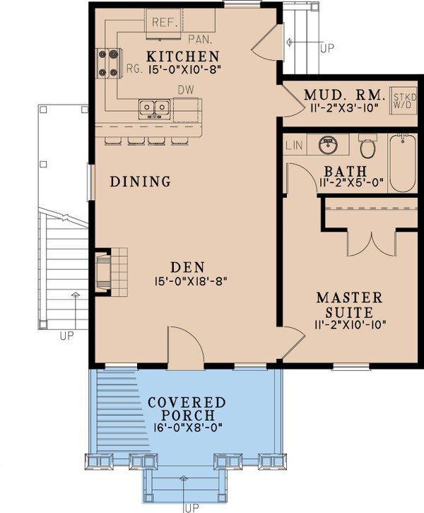 Dream House Plan - Country Floor Plan - Main Floor Plan #923-357