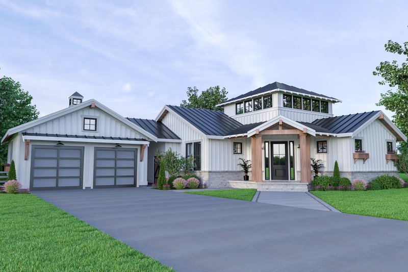 Architectural House Design - Farmhouse Exterior - Front Elevation Plan #1070-74