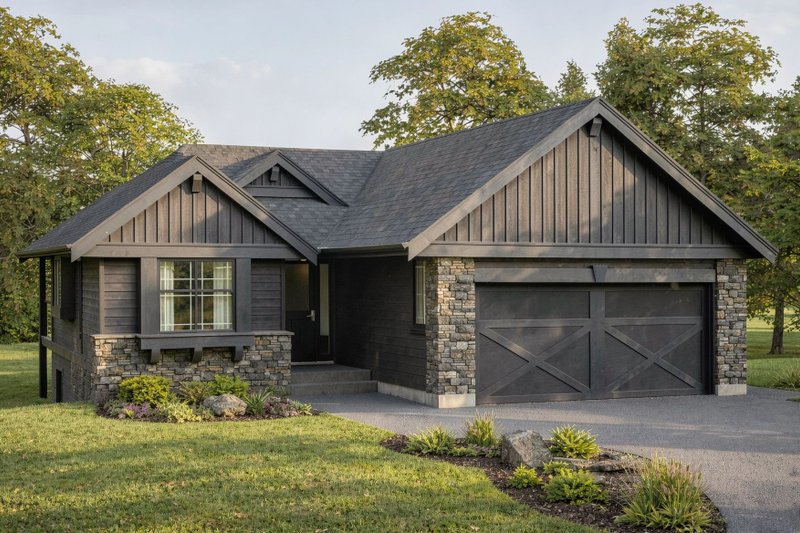 Dream House Plan - Exterior - Front Elevation 3 for Craftsman House Plan #1100-105 - 3 bed, 2 bath