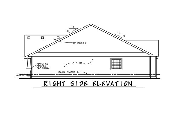 Exterior - Other Elevation 1 for Craftsman House Plan #20-2455 - 4 bed, 3 bath