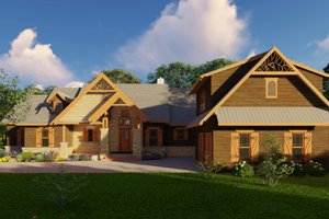 Craftsman Exterior - Front Elevation Plan #54-545