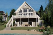 Beach Style House Plan - 1 Beds 1.5 Baths 1343 Sq/Ft Plan #1064-26 