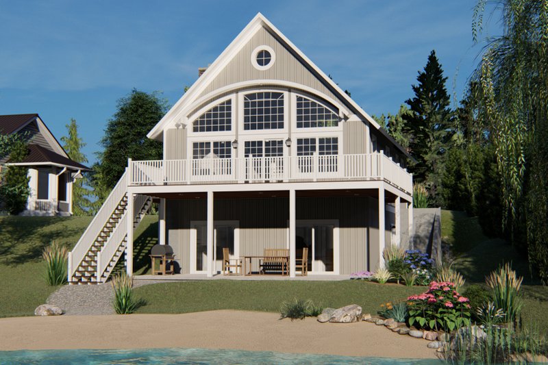 Dream House Plan - Beach Exterior - Rear Elevation Plan #1064-26