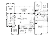 Country Style House Plan - 4 Beds 2.5 Baths 2568 Sq/Ft Plan #48-1142 