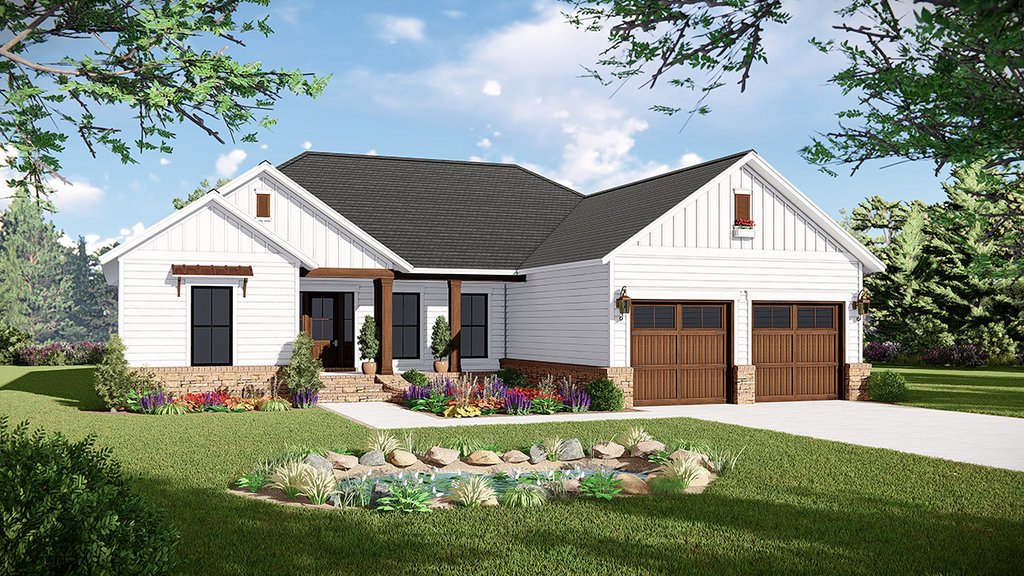 Beds 2 Baths 1600 Sq Ft Plan 21, Ranch Floor Plans With Finished Basement