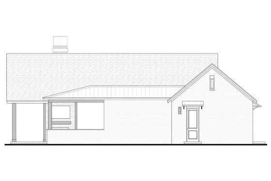 Exterior - Other Elevation 1 for Traditional House Plan #430-323, 1 bath