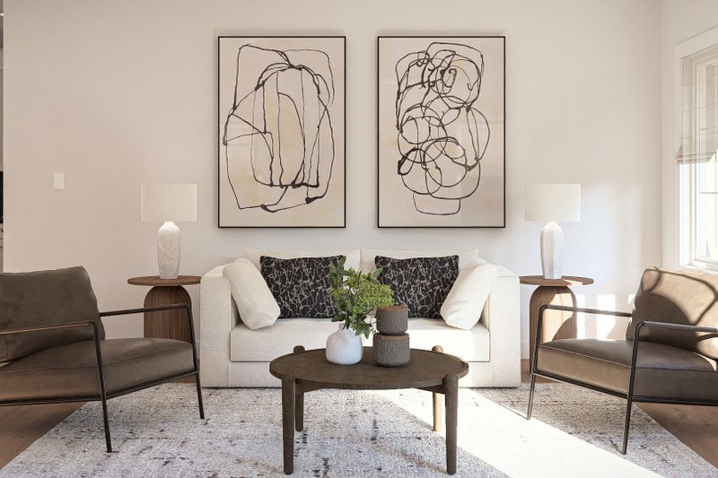 Architectural House Design - Interior - Family Room for Traditional House Plan #455-777 - 3 bed, 2.5 bath