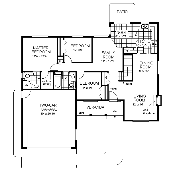 Home Plan - Farmhouse Floor Plan - Main Floor Plan #18-1011