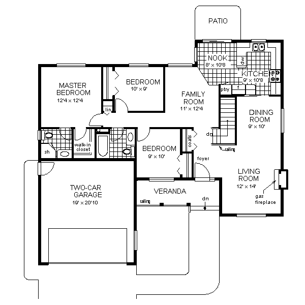 Farmhouse Floor Plan - Main Floor Plan #18-1011