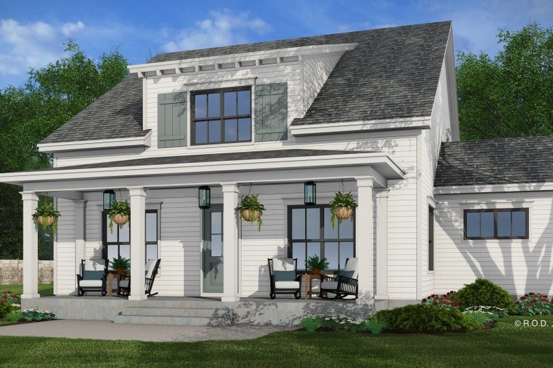 Architectural House Design - Exterior - Rear Elevation for Farmhouse House Plan #51-1277 - 4 bed, 4.5 bath