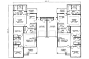 Southern Style House Plan - 3 Beds 2 Baths 2910 Sq/Ft Plan #17-1060 
