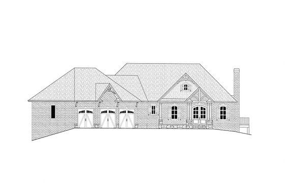 Exterior - Other Elevation 5 for Craftsman House Plan #437-124 - 3 bed, 3.5 bath