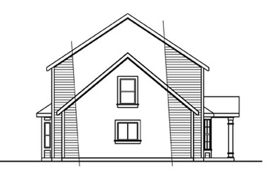 Exterior - Other Elevation for Colonial House Plan #124-715 - 3 bed, 2.5 bath