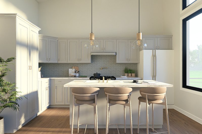 Architectural House Design - Interior - Kitchen for Modern House Plan #1064-460 - 2 bed, 2.5 bath