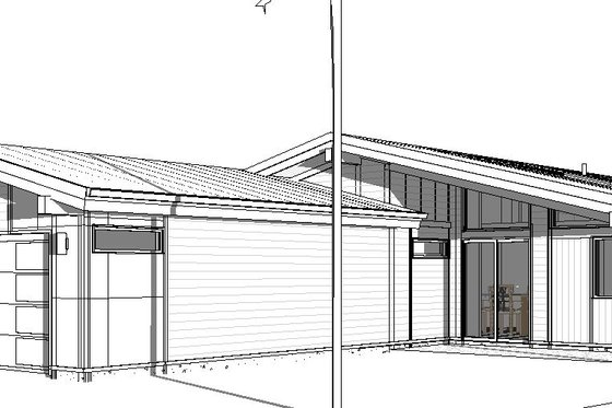 Exterior - Other Elevation 3 for Modern House Plan #895-127 - 3 bed, 2 bath