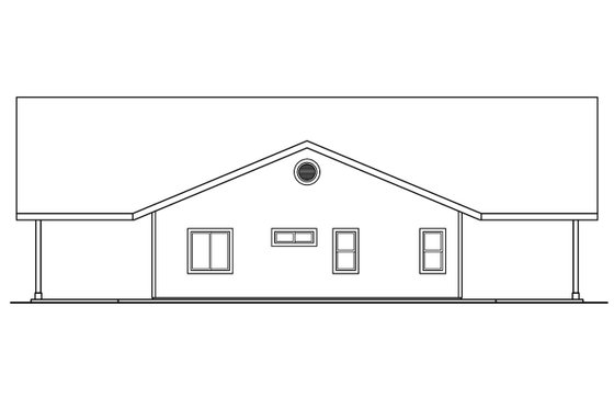 Exterior - Other Elevation 1 for Contemporary House Plan #124-624 - 3 bed, 2.5 bath