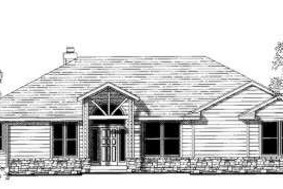 Exterior - Front Elevation House Plan #303-308 - 3 bed, 2.5 bath
