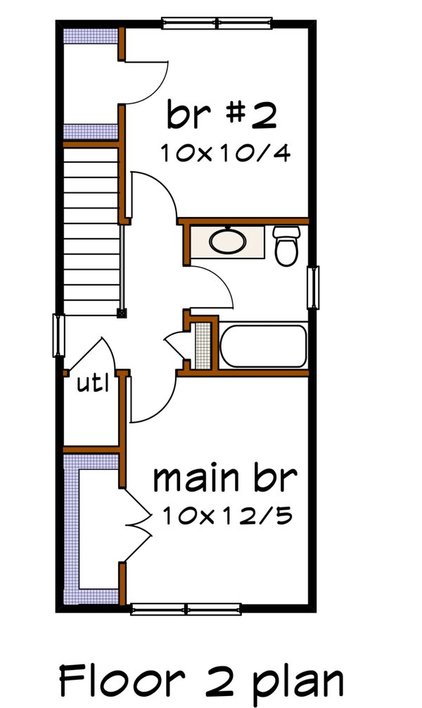 Farmhouse Floor Plan - Upper Floor Plan #79-277