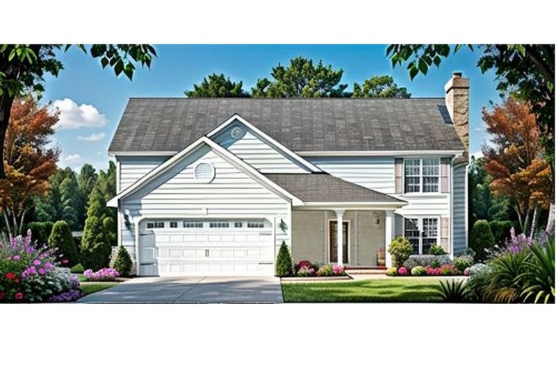 House Blueprint - Traditional Exterior - Front Elevation Plan #58-101