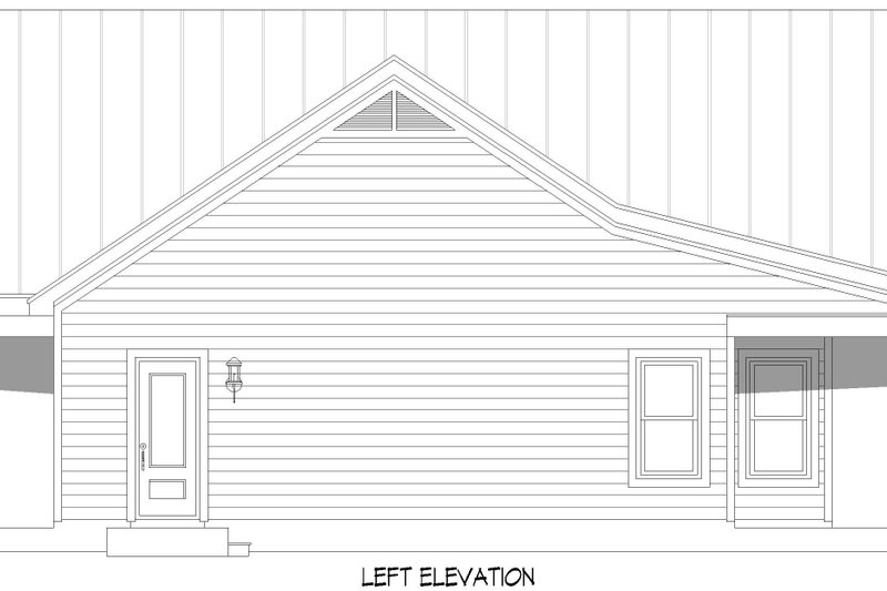 Architectural House Design - Exterior - Other Elevation for Country House Plan #932-1108 - 2 bed, 2 bath