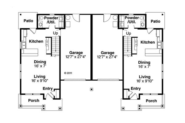 Dream House Plan - Cottage Floor Plan - Main Floor Plan #124-1075