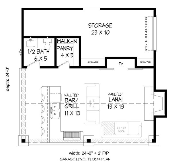 House Blueprint - Country Floor Plan - Main Floor Plan #932-237