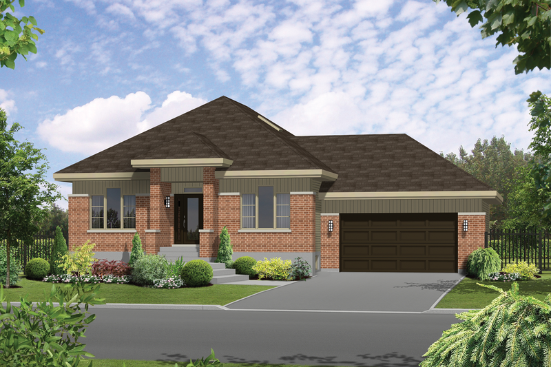Contemporary Style House Plan - 3 Beds 1 Baths 1622 Sq/Ft Plan #25-4597