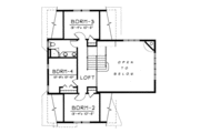 Farmhouse Style House Plan - 4 Beds 2 Baths 2104 Sq/Ft Plan #100-214 