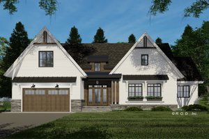 Farmhouse Exterior - Front Elevation Plan #51-1217