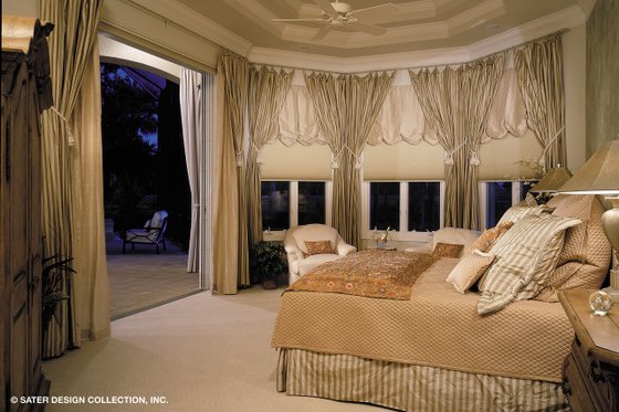 Interior - Master Bedroom for Mediterranean House Plan #930-192 - 3 bed, 3.5 bath