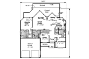 Ranch Style House Plan - 3 Beds 2 Baths 1668 Sq/Ft Plan #18-1056 