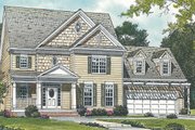Colonial Style House Plan - 3 Beds 2.5 Baths 2136 Sq/Ft Plan #453-77 