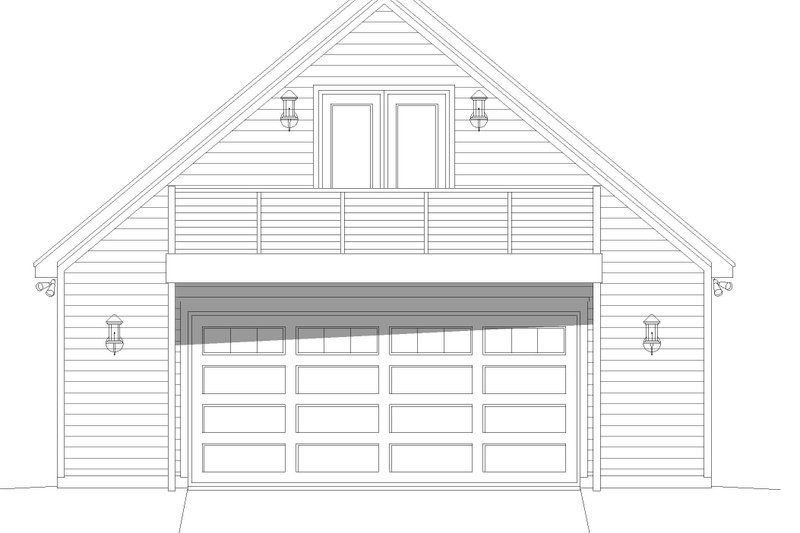 House Blueprint - Exterior - Front Elevation 3 for Country House Plan #932-188, 0 bath