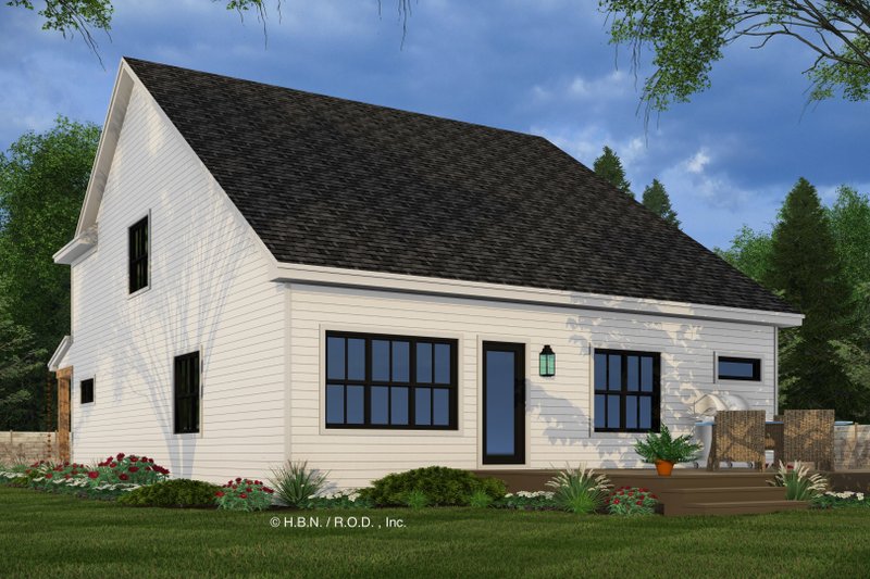 House Design - Exterior - Rear Elevation 2 for Farmhouse House Plan #51-1343 - 3 bed, 2.5 bath