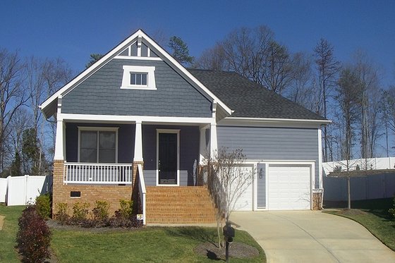 Exterior - Front Elevation 3 for Craftsman House Plan #413-788 - 3 bed, 2 bath
