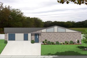 Contemporary Exterior - Front Elevation Plan #84-514