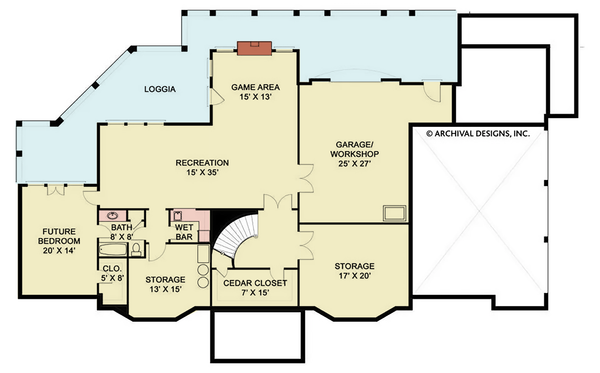 Architectural House Design - Floor Plan - Other Floor for Classical House Plan #119-480 - 5 bed, 4.5 bath