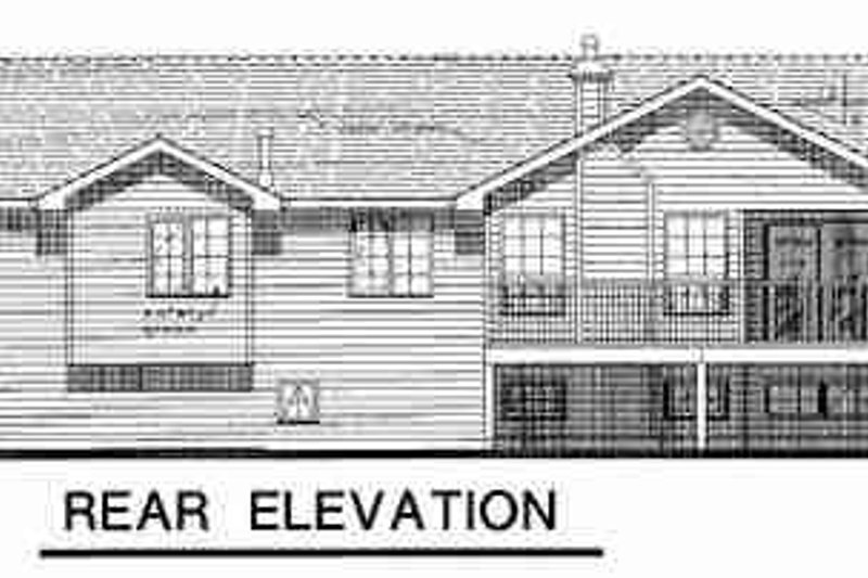 House Plan Design - Exterior - Rear Elevation for Traditional House Plan #18-9328 - 3 bed, 2 bath