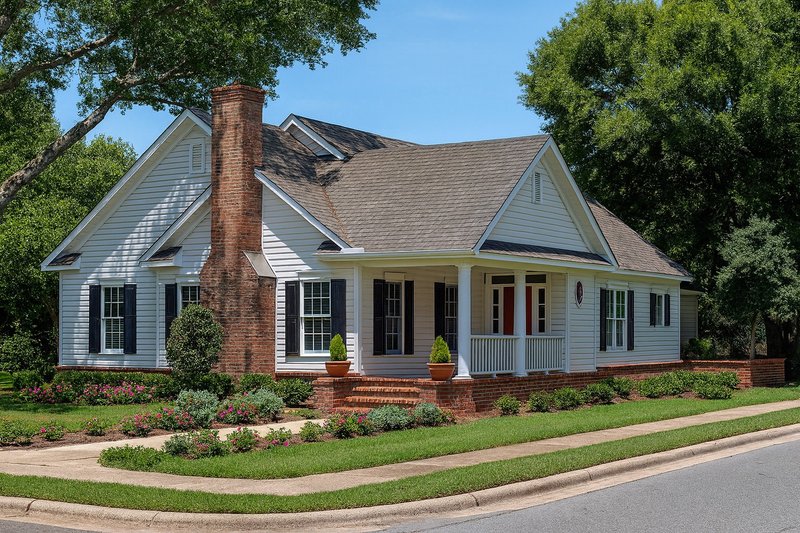 Home Plan - Exterior - Front Elevation 2 for Traditional House Plan #17-142 - 3 bed, 2 bath