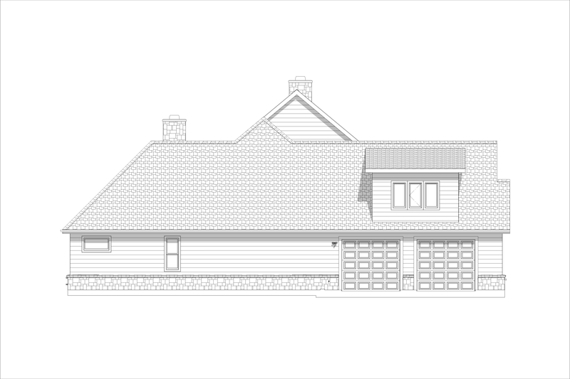 Architectural House Design - Exterior - Other Elevation 2 for Craftsman House Plan #1127-9 - 3 bed, 2 bath